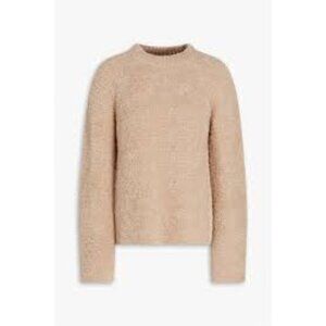 Vince Faux Shearling Tan‎ Merino Wool-Blend Sweater Size XS